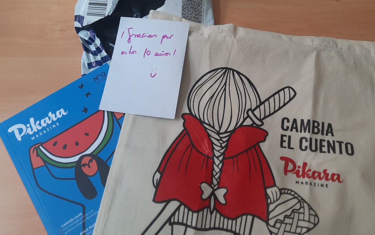 Mila esker <a href="/pikaramagazine/">Pikara Magazine</a> !  sorpresa ederra, benetan!  Lucía MYM,