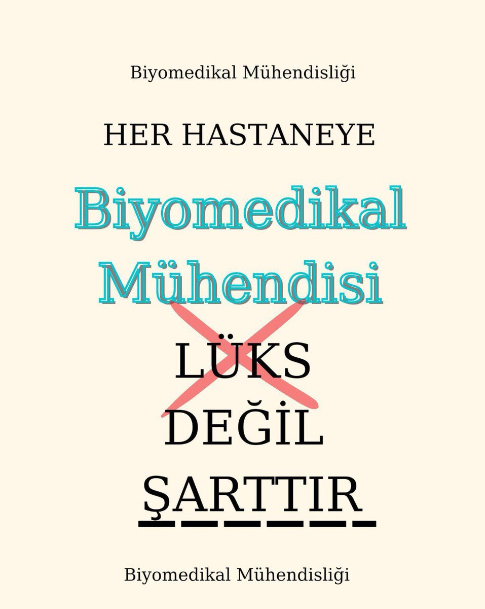 EsraFatmaBirol's tweet photo. @gergerliogluof @saglikbakanligi @drmemisoglu Biyomedikal mühendislerinin, sağlık hizmetlerinin verimliliği ve cihazların etkin kullanımı için hastanelerde istihdamı zorunludur. Gereken kadroların açılmasını bekliyoruz. #biyomedikalmühendislerine1000kadro https://t.co/4VS4nKnZ5x