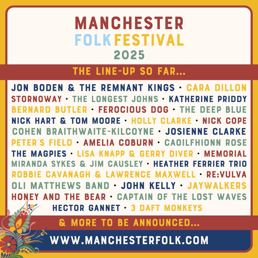 New Century (@nchmcr) on Twitter photo With only six months to go, <a href="/McrFolkFest/">Manchester Folk</a> have announced another wave of artists
đïž Head to manchesterfolk.com to secure your tickets and explore the full programme With only six months to go, <a href="/McrFolkFest/">Manchester Folk</a> have announced another wave of artists
đïž Head to manchesterfolk.com to secure your tickets and explore the full programme