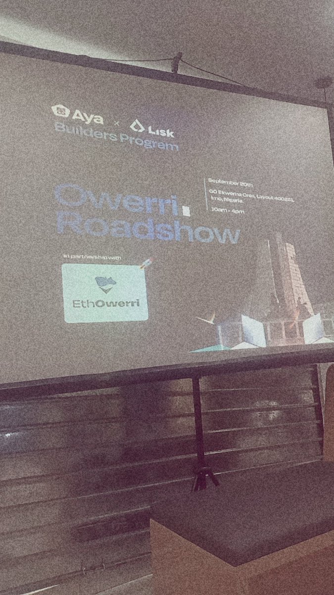 EmerieFc's tweet image. Excited to join #LiskXAyaRoadshow! 🔥
Building the future of Web3 at the Aya x Lisk Builders Program with @ayahq_ &amp;amp; @LiskHQ @EthOwerri  @ukonu_o @its_mojeezy
Together, we’re making history,
Building borderless 🌍 #OnChainBuildersProgram. 
Let’s #GoLisk and #LiskNigeria #EthOwerri