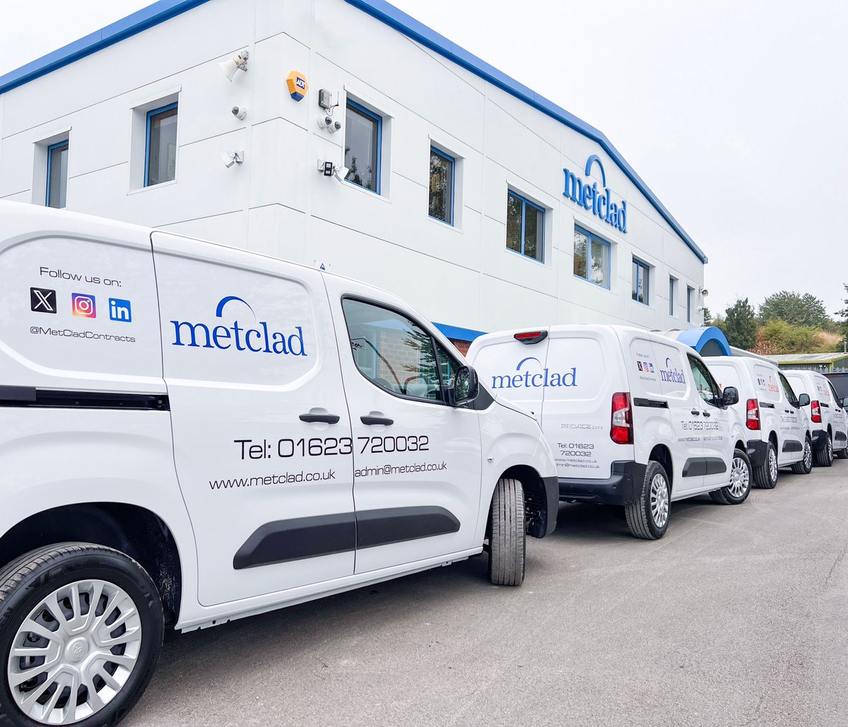 Our new fleet of vans are ready to hit the roads next week!

#metclad #construction #newlivery