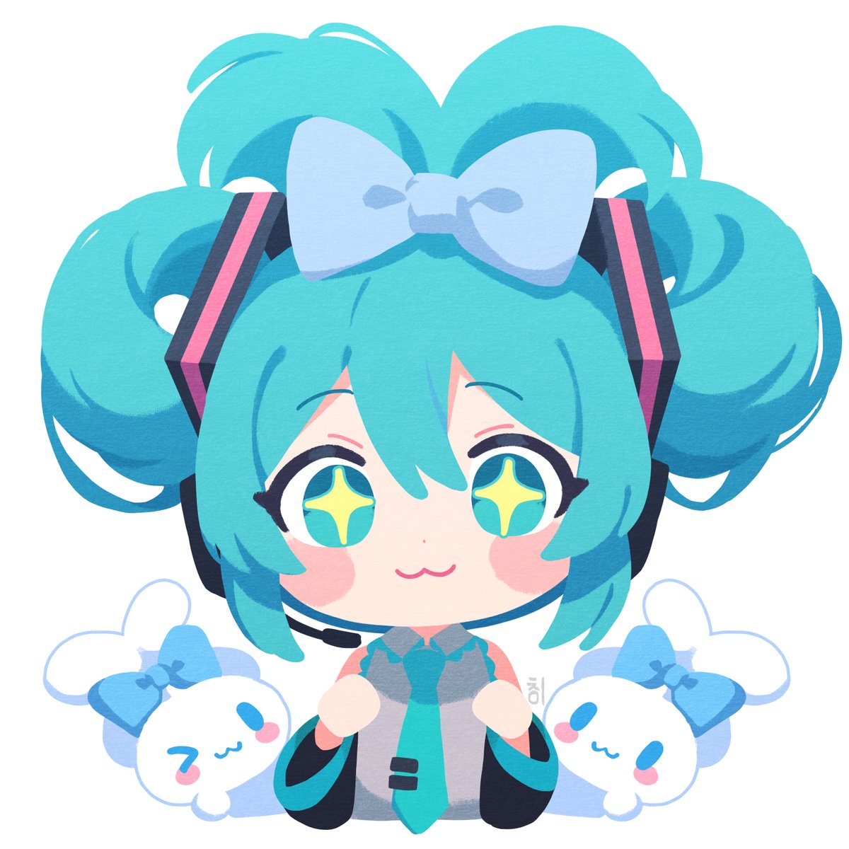 💙
#初音ミク #シナモロール