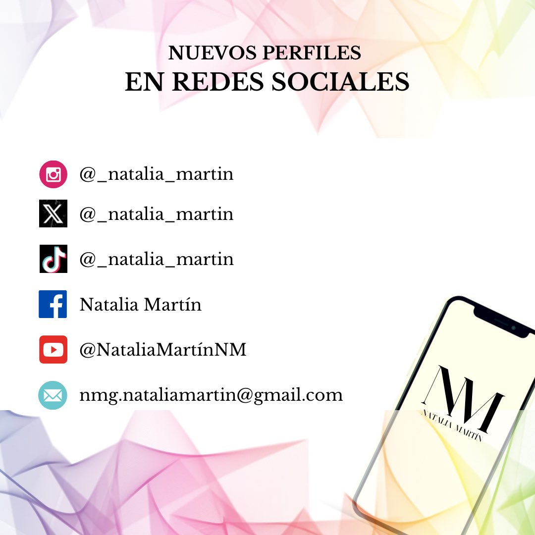 𝐍𝐔𝐄𝐕𝐎𝐒 𝐏𝐄𝐑𝐅𝐈𝐋𝐄𝐒 𝐄𝐍 𝐑𝐄𝐃𝐄𝐒 𝐒𝐎𝐂𝐈𝐀𝐋𝐄𝐒

Os presento mis nuevos perfiles en redes sociales donde iré compartiendo todo lo relacionado con mis nuevas composiciones, proyectos, entrevistas, colaboraciones y…¡mucho más!

¡Sígueme y no te pierdas nada!