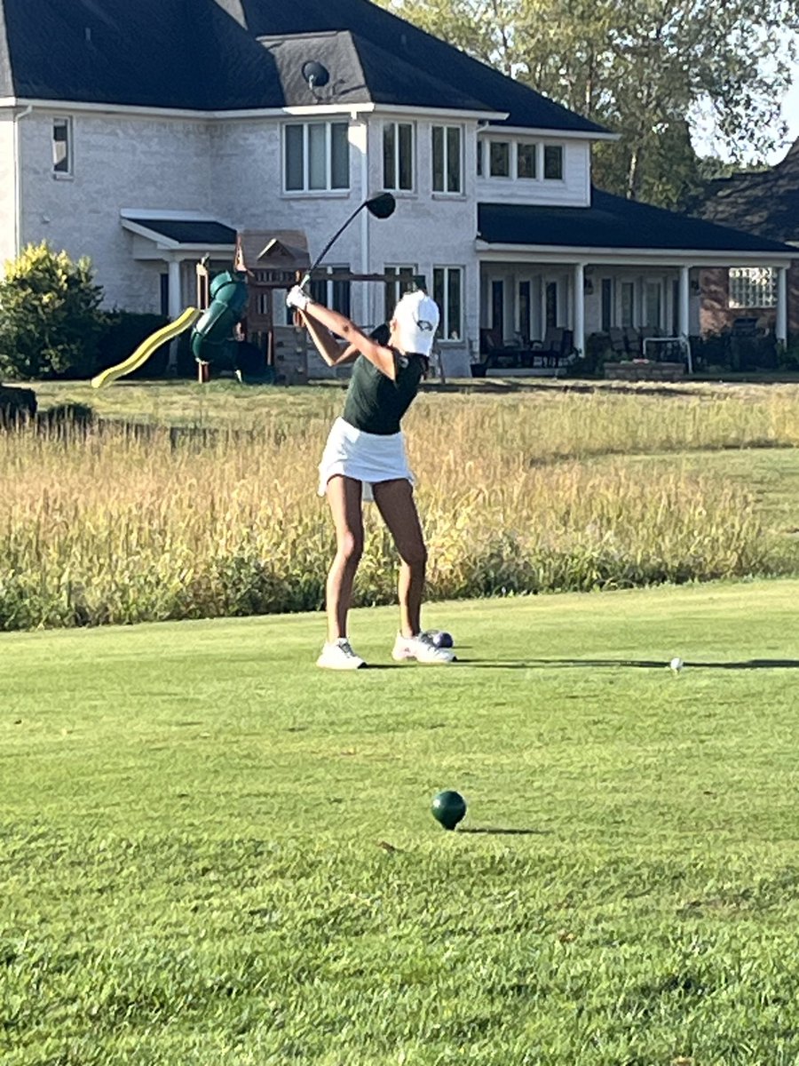 Good luck Eagles in IHSAA Sectional action today at West Chase!  Some great tee shots to get the day started. #eaglepride