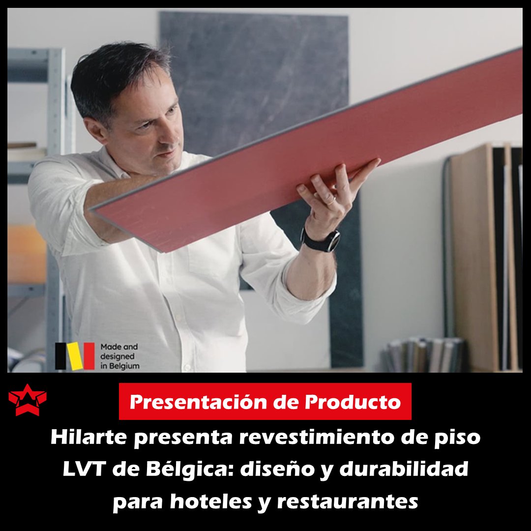 Hoteviainfo's tweet image. Hilarte Telas y Accesorios presenta su exclusivo revestimiento de piso LVT de Bélgica, un símbolo de calidad y elegancia europea. +info: lnkd.in/eNQnV6aR
Hilarte es parte de #PHRE Directorio Proveedores Hoteles y Restaurantes lnkd.in/e9mbNZdj
#PresentacióndeProducto