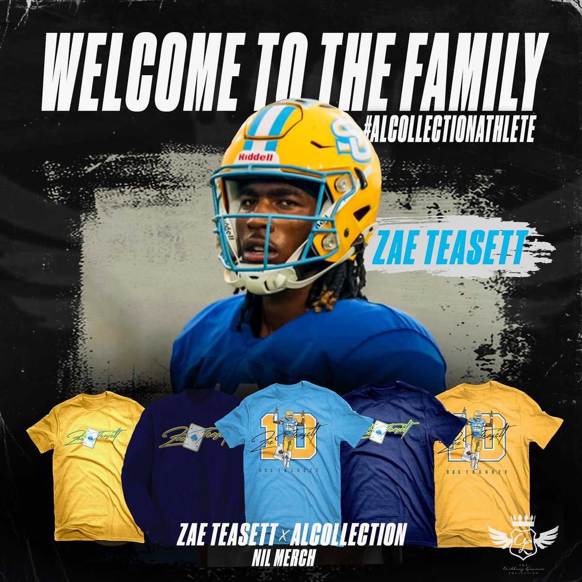 I’m excited to announce I’ve partnered w/ @TheNewCollegeFlava  and @thealcollectionstore for an #NIL apparel deal. You can now preorder my #TD10 shirt today. Use my code, Z10, for

Click The Link In Bio !!!!!!