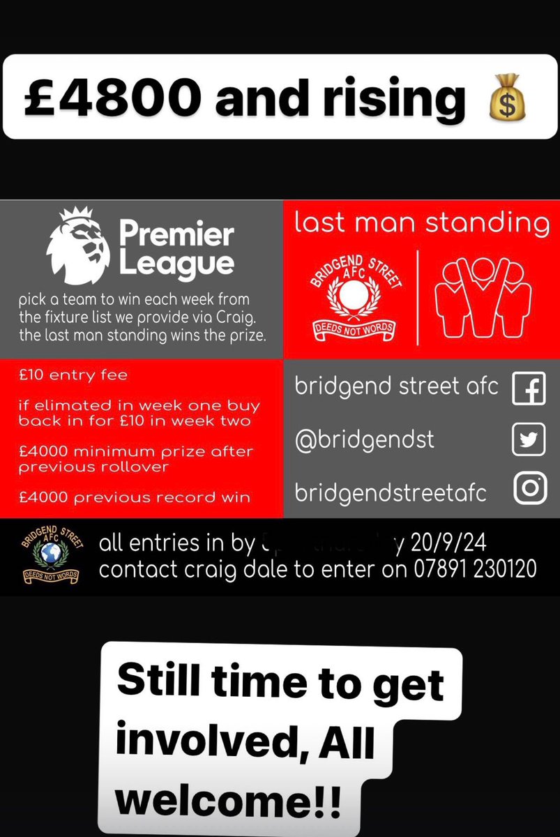 Bridgend Street AFC tweet media