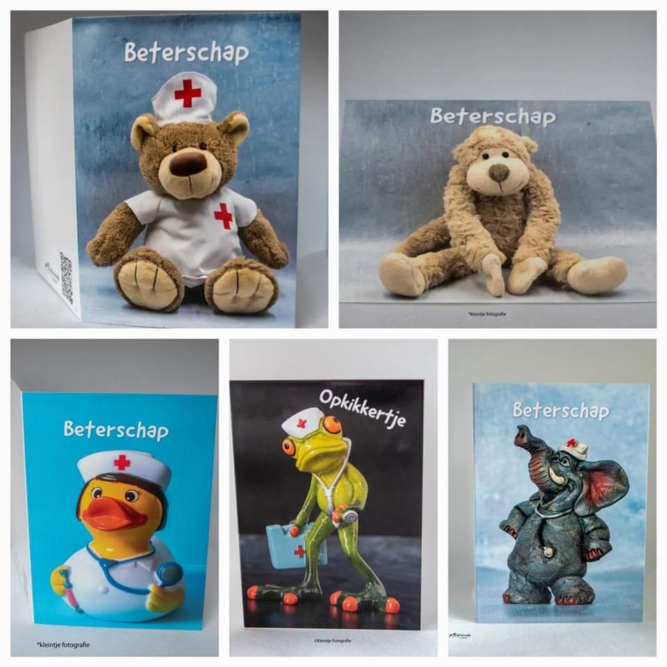 Rianneveeninga's tweet image. &quot;Heb jullie het al gezien? We hebben 5 unieke beterschap wenskaarten in onze webshop! 💌 Stuur een warme boodschap naar iemand die het nodig heeft.Ontdek ze nu en maak iemands dag wat zonniger! 

kleintje-fotografie.nl/online-winkel/…

#Beterschap
#Wenskaarten #kleintjefotografie #KaartjeVanMij