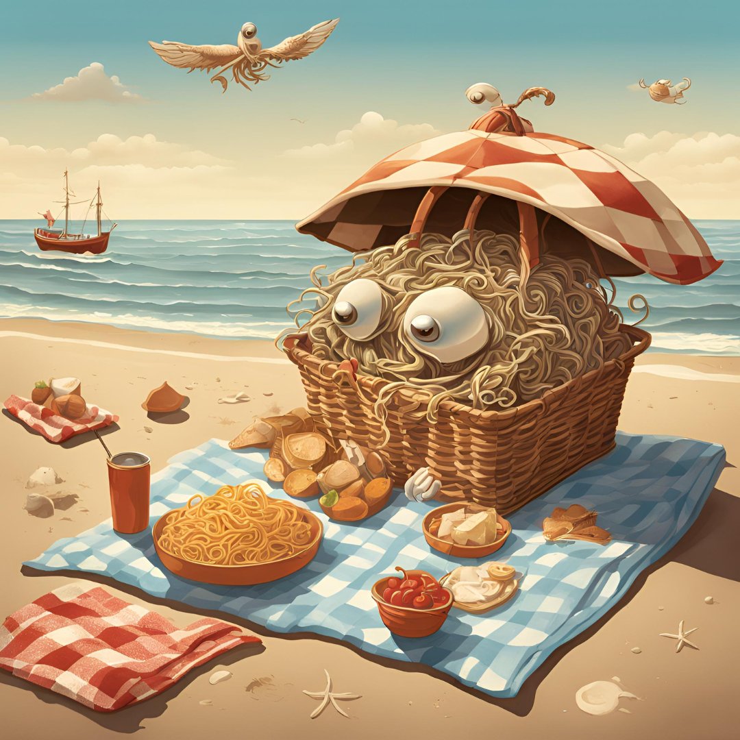 Strandpicnick! Morgen, zaterdag 21 september, 14:00 bij De Pier in Scheveningen. Neem je picknickkleedje, je vergiet en je favoriete pastasalade mee. Arrrgh!