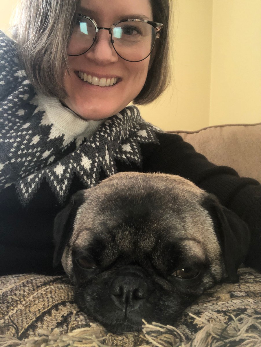 For this week's PAWSitive vibes, Associate Professor of Special Education's pug, Daisy. Daisy loves chasing squirrels and snoring loudly during Professor Howorth's Zoom calls. If there were an Olympic Snoring Team, Daisy would win the Gold!