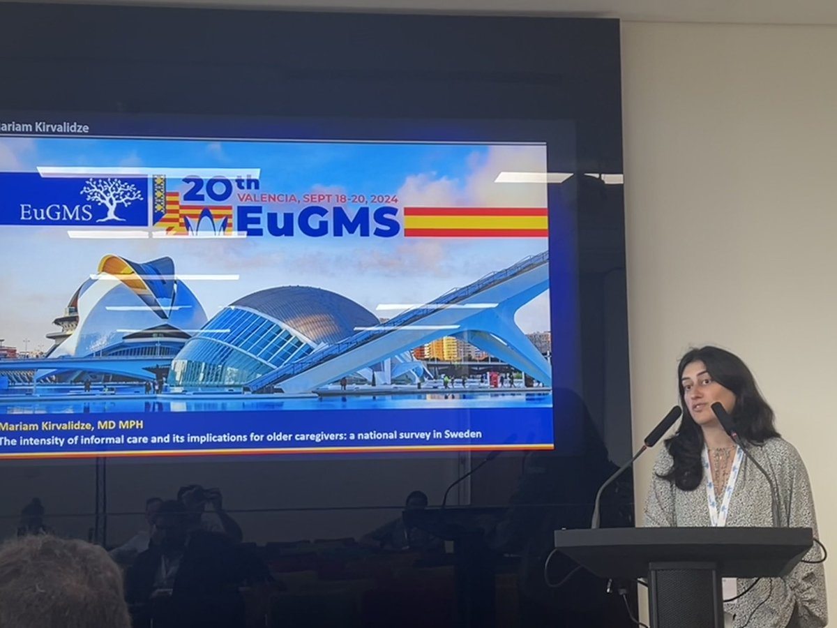 Mariam Kirvalidze (@mariamkirva) on Twitter photo Presenting findings on the experiences of older informal caregivers in Sweden at <a href="/EuGMSSociety/">EuGMS - European Geriatric Medicine Society</a> conference, with an amazing team from <a href="/ARC__KI/">Aging Research Center</a> <a href="/karolinskainst/">Karolinska Institutet</a> Presenting findings on the experiences of older informal caregivers in Sweden at <a href="/EuGMSSociety/">EuGMS - European Geriatric Medicine Society</a> conference, with an amazing team from <a href="/ARC__KI/">Aging Research Center</a> <a href="/karolinskainst/">Karolinska Institutet</a>