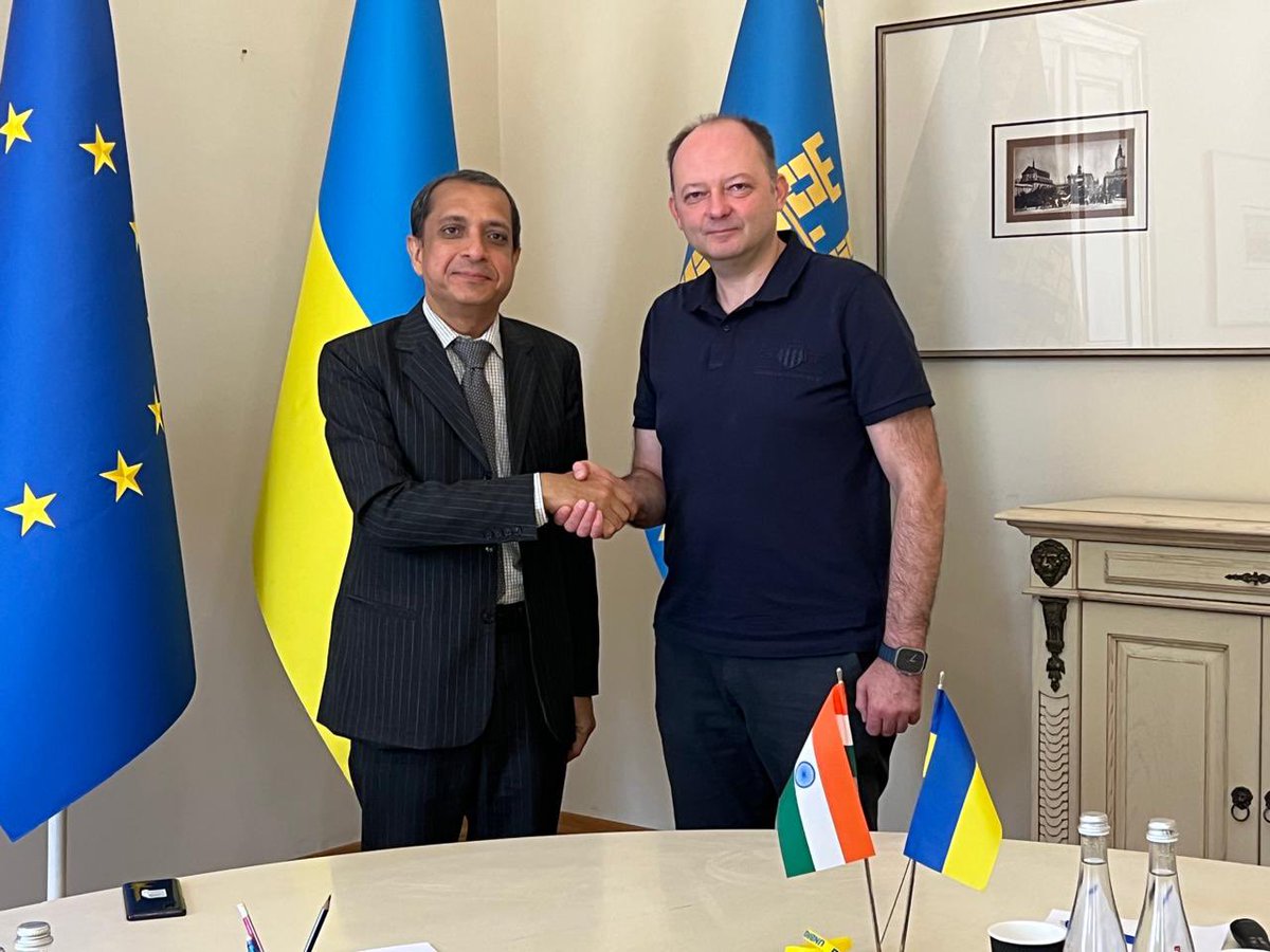 Met the Dy. Mayor of Lviv, H.E. Mr.Liubomyr Zubach. Conveyed our willingness to extend support in these difficult times.<a href="/lvivadm/">Lviv City Council</a>