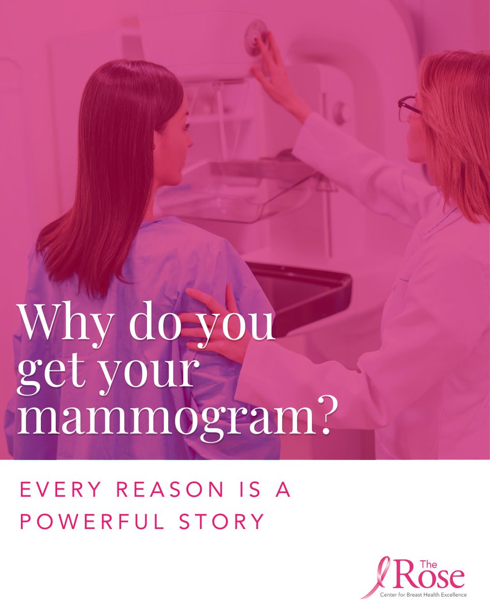 Why Do You Mammogram?
We all have a reason why we get our mammograms. Your story could inspire someone else to schedule theirs. Share your why in the comments below.

#BreastCancerAwareness
#ForTheRose
#TheRoseHouston