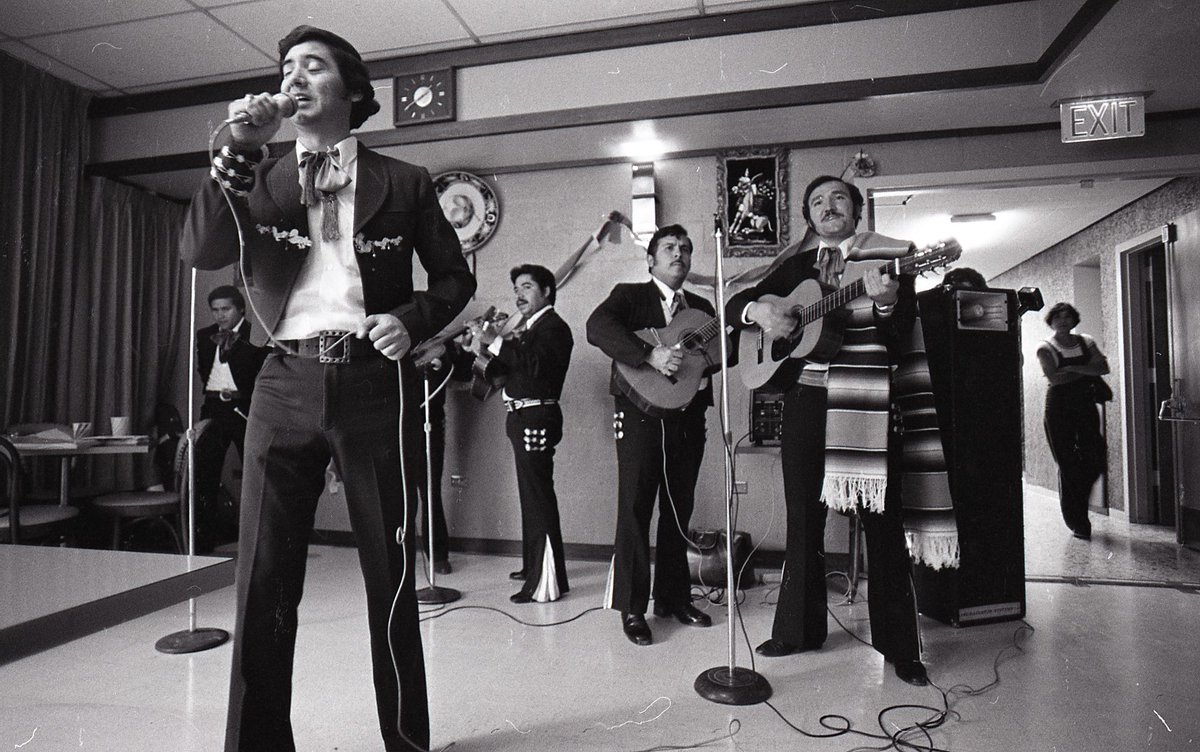 boulderlibrary's tweet photo. This week marks the start of Hispanic Heritage Month! This photo from September 1977 captures part of a celebration which included food, dance, music, arts &amp; crafts, and a rodeo exhibition. #BoulderDailyCamera #CarnegieLibraryForLocalHistory https://t.co/JxTgg9e5Pq
