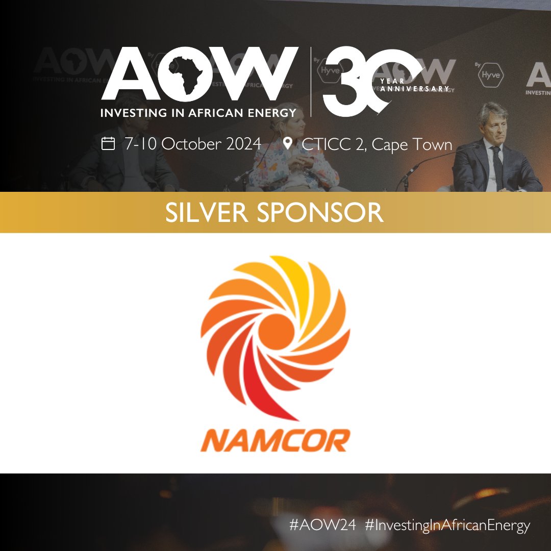 We are proud to announce that NAMCOR will be joining #AOW2024 as a Silver Partner!

Join us at #AOW2024 to engage with NAMCOR and other key players shaping Africa’s energy future.

Book your ticket: eu1.hubs.ly/H0cxbqZ0