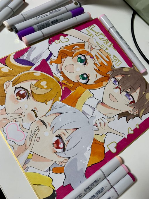 レイフレの色紙百景に出すやつ描きました!
実物の方が色綺麗なのでぜひ見に来て頂ければ嬉しいです✌️ 