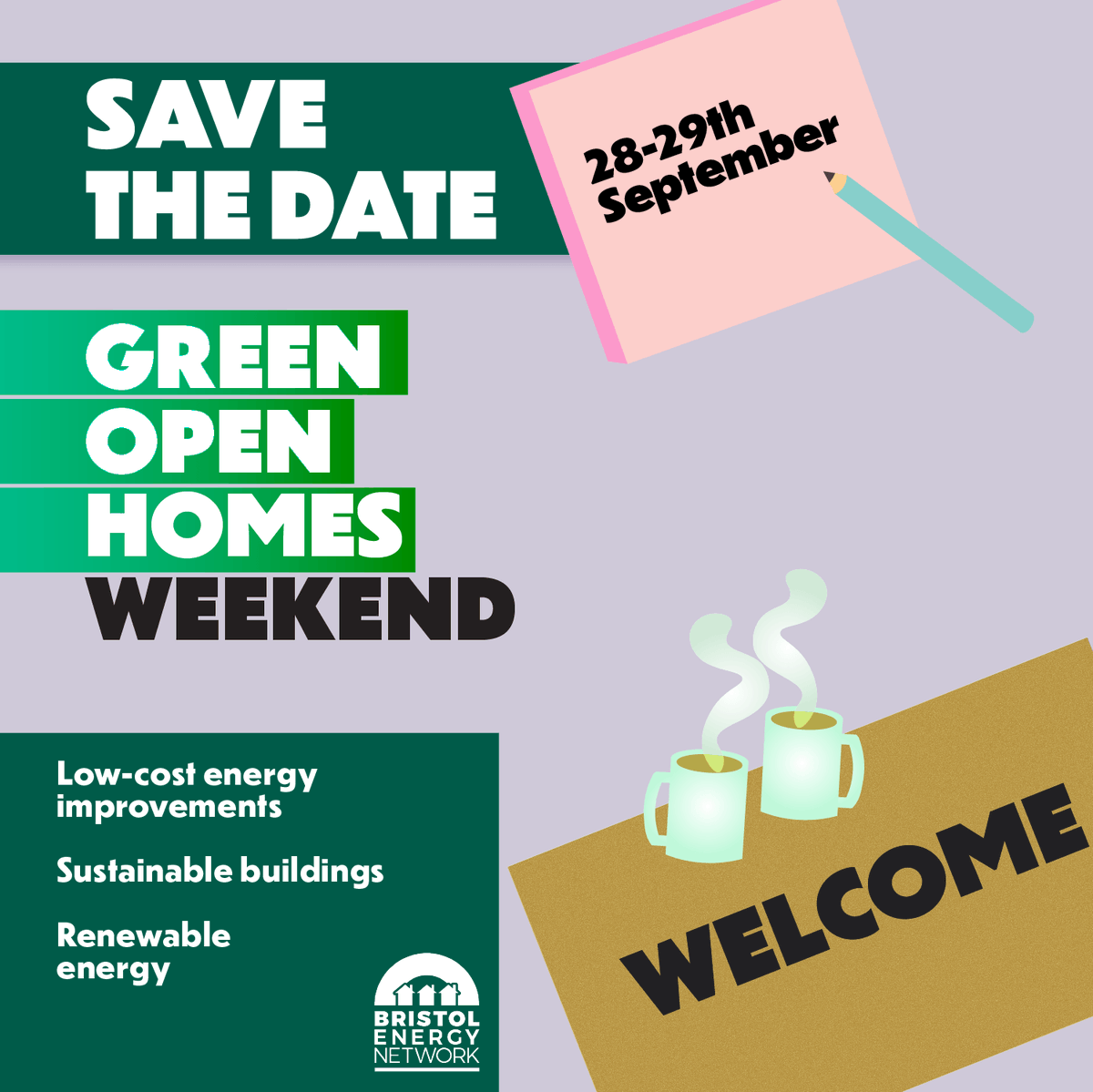 CSE (@hellocse) on Twitter photo Are you looking for inspiration to make greener improvements to your home?
Come along to <a href="/BristolEnergyNw/">Bristol Energy Network</a>'s Green Open Homes events, happening around #Bristol on Saturday and Sunday 28th-29th of September.
Find more info here 👇
bristolenergynetwork.org.uk/green-open-hom… Are you looking for inspiration to make greener improvements to your home?
Come along to <a href="/BristolEnergyNw/">Bristol Energy Network</a>'s Green Open Homes events, happening around #Bristol on Saturday and Sunday 28th-29th of September.
Find more info here 👇
bristolenergynetwork.org.uk/green-open-hom…