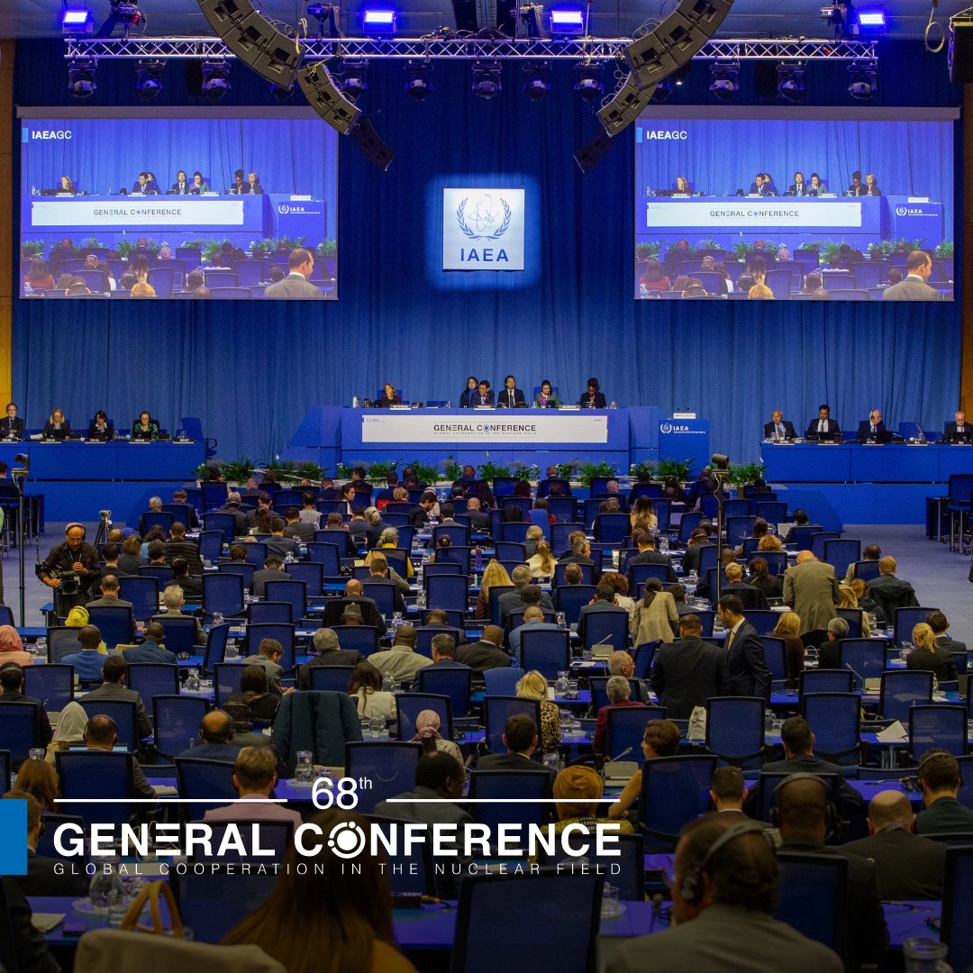 iaeaorg's tweet photo. Countries newly elected by #IAEAGC to serve on the IAEA’s 35-member Board of Governors for 2024–2025: 
🇦🇷 Argentina
🇨🇴 Colombia
🇪🇬 Egypt
🇬🇪 Georgia
🇬🇭 Ghana
🇮🇹 Italy
🇱🇺 Luxembourg
🇲🇦 Morocco
🇵🇰 Pakistan
🇹🇭 Thailand
🇻🇪 Venezuela

Congrats! 🎉
https://t.co/kc0REk1xwg https://t.co/cGyA9VCoHv