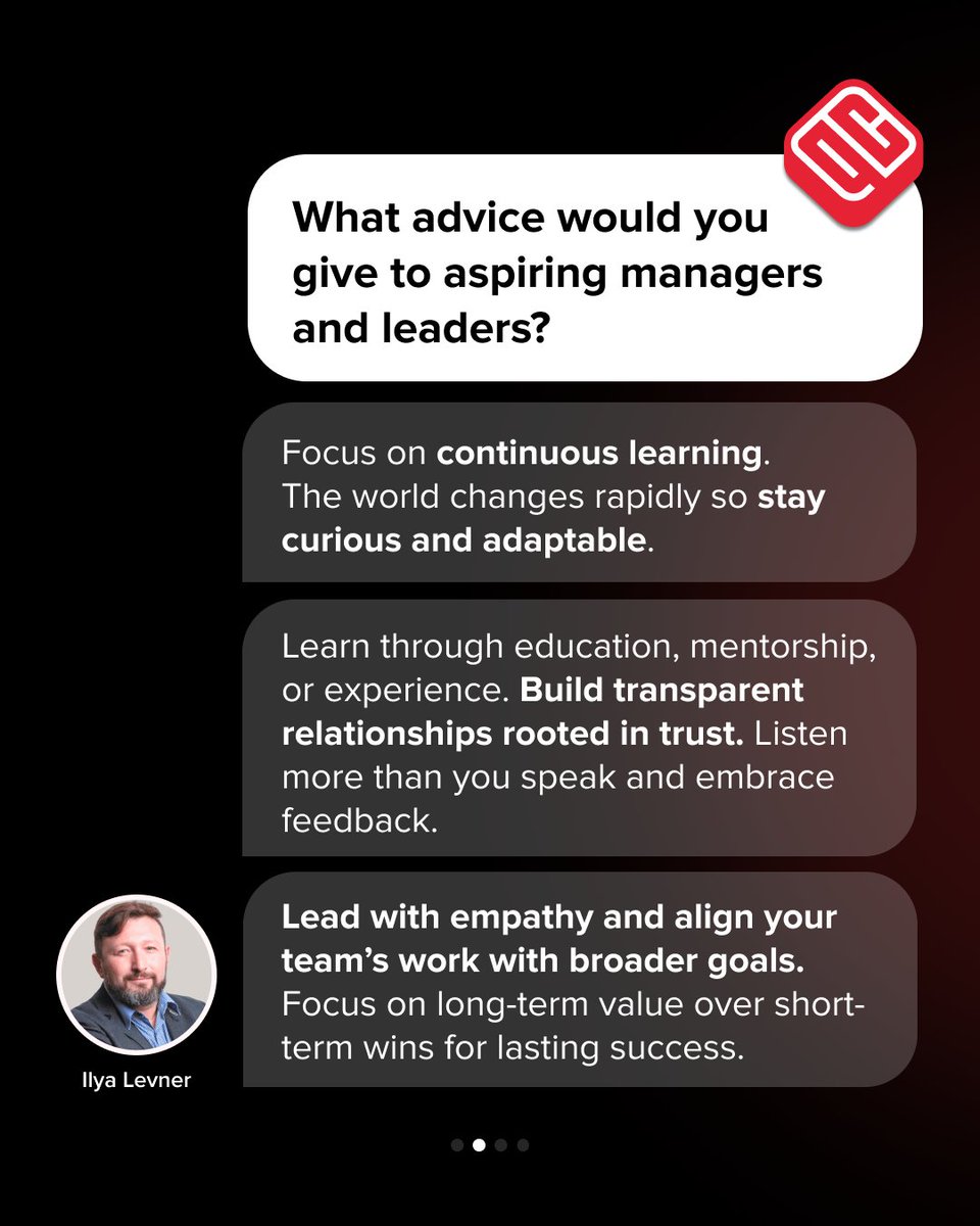 Quadcode_Career's tweet image. 👀 Want to know what’s in our #CFO’s playbook? 📈
🤝 Meet Ilya Levner, #Quadcode’s Chief Financial Officer.
In this interview, Ilya shares how he combines #strategicthinking, expertise, and #team empowerment to drive long-term success. 🚀
What insights resonate with you?💡