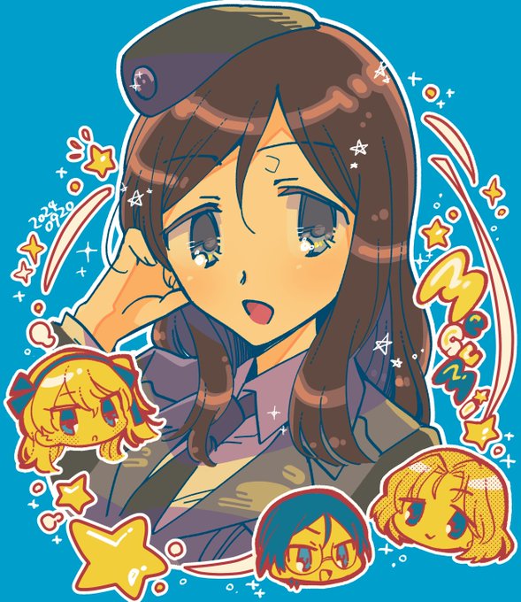 メグミおめでとう!🎂#garupan
 #週末ガルパンお絵描き120分一本勝負
 #週末ガルパンお絵描き120分一本勝負20240920 
#メグミ生誕祭2024 