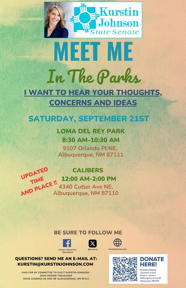 Meet me at a park or at Calibers East shooting range tomorrow! I want to hear what’s in your mind . 
#nmpol #Calibers #2ndAmendment
