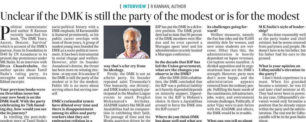 unkannan's tweet photo. My interview with Hindustan Times, Sep 20 https://t.co/3VyPSNC29N