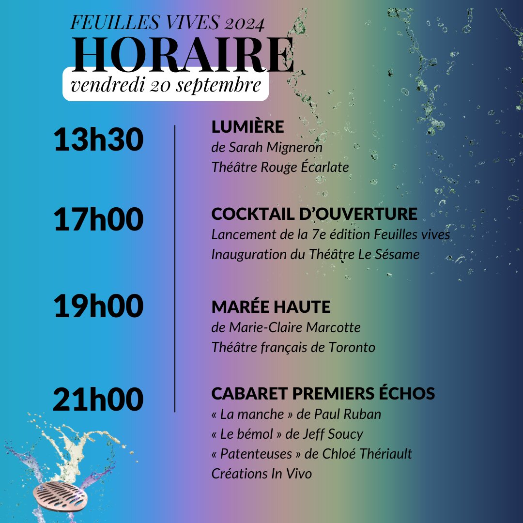 𝔽𝔼𝕌𝕀𝕃𝕃𝔼𝕊 𝕍𝕀𝕍𝔼𝕊 🍃 JOUR 1 DE 3
ℹ️🎟 : feuillesvives.ca
#feuillesvives #feuillesvives2024