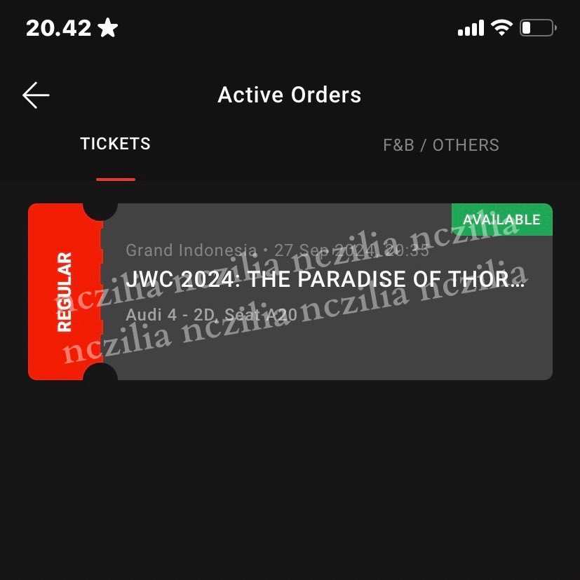 swpasserby's tweet photo. guyss aku ada 1 tiket yang bakal aku jual JWC THE PARADISE OF THORNS SEAT A HARI JUMAT 27 SEPTEMBER  YANG MAU BISA DM, HARGANYA 50 RIBU YA, BISA COD JUGA 

wts wtb jwc the paradise of thorns movie https://t.co/tudiRVwtmO