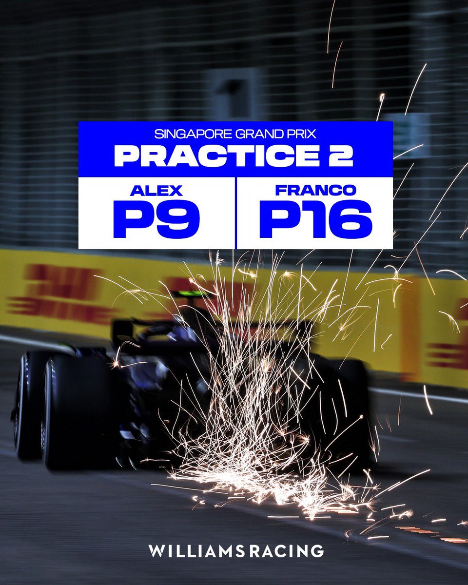 WilliamsF1arg's tweet photo. Libres 2 🇸🇬🏁 https://t.co/eip1CJkSYA