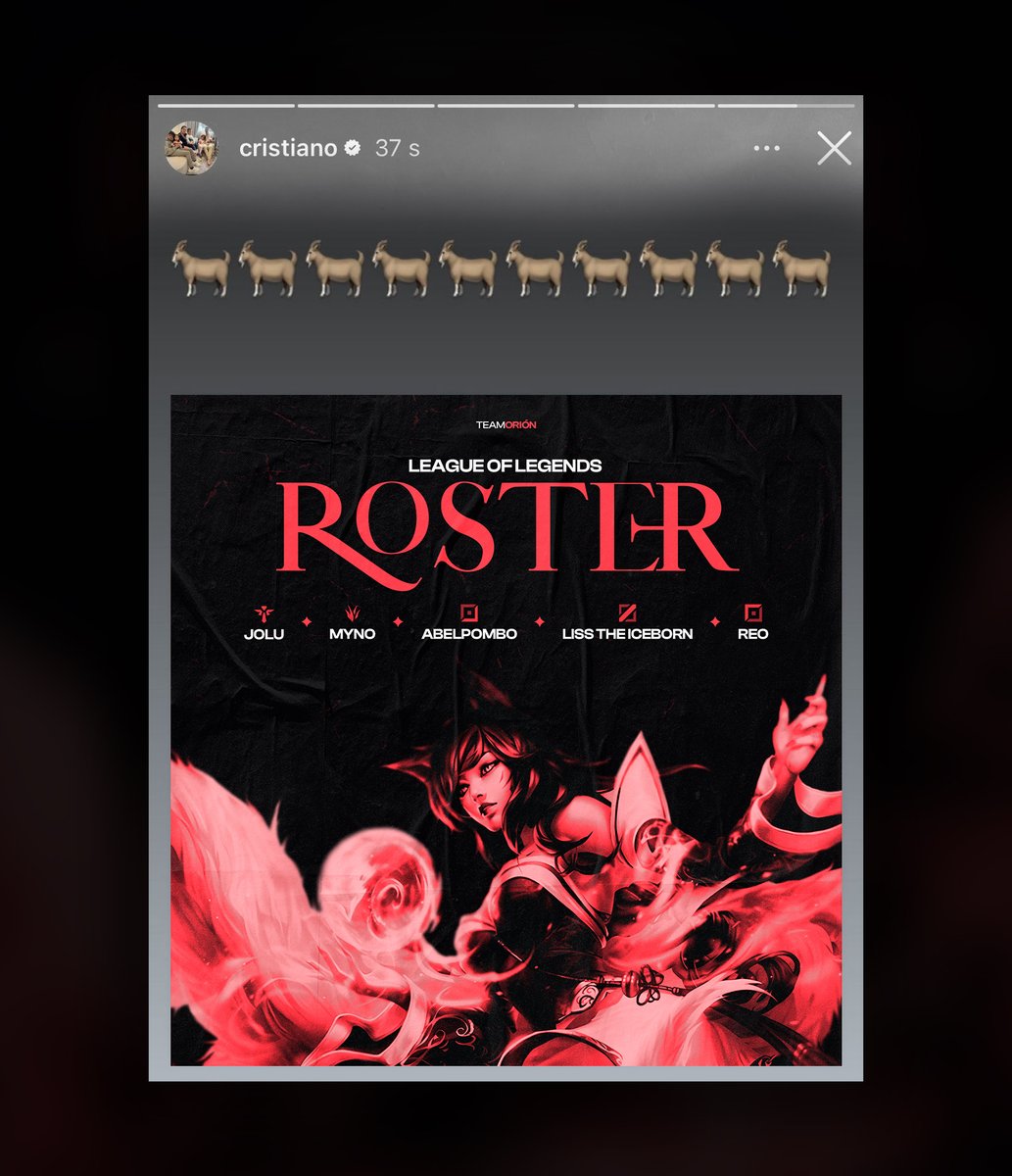 Team Orión (@team_orion_esp) on Twitter photo Si lo dice el GOAT, si lo dice CR7 🐐👑
<a href="/Semoshonra2/">Jolumaro OP</a> @320Myn0 <a href="/abel_pombo/">Abel Pombo Caamaño</a> <a href="/LissTheIceborn/">Álvaro Rodriguez</a> <a href="/Il_Reo_lI/">Reo</a> <a href="/caroliiii12/">caroli</a> <a href="/xKrisToLoL/">KrisTo 😎</a> Si lo dice el GOAT, si lo dice CR7 🐐👑
<a href="/Semoshonra2/">Jolumaro OP</a> @320Myn0 <a href="/abel_pombo/">Abel Pombo Caamaño</a> <a href="/LissTheIceborn/">Álvaro Rodriguez</a> <a href="/Il_Reo_lI/">Reo</a> <a href="/caroliiii12/">caroli</a> <a href="/xKrisToLoL/">KrisTo 😎</a>