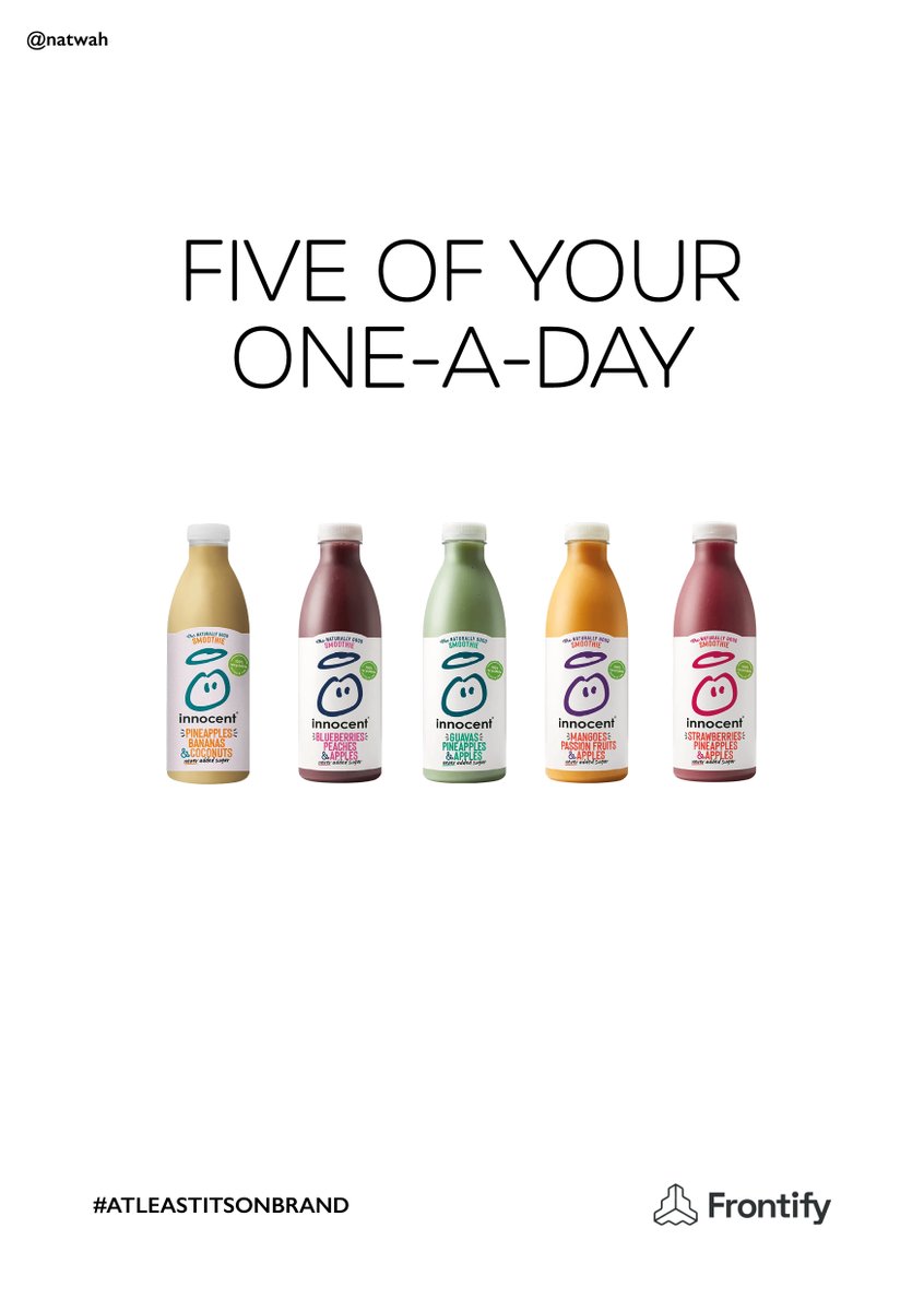 natwah's tweet image. @oneminutebriefs @Frontify
Create billboard-style posters for brands featuring deliberate mistakes, where the only positive is that #AtLeastItsOnBrand @innocent