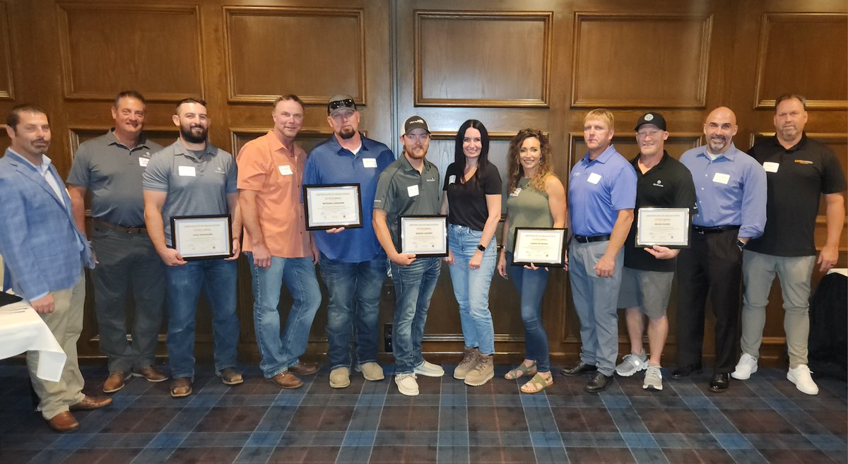 MinnesotaLecet's tweet photo. Congrats to our 2024 Laborers Supervisory Development Program Grads from @MAMortensonCo @Knutson_Midwest Carl Bolander &amp; Sons and McGough Construction. This unique #Leadership development program is a great partnership with @AGCofMN helping promote @LIUNAMinnesota members! https://t.co/UJWkDan5KW