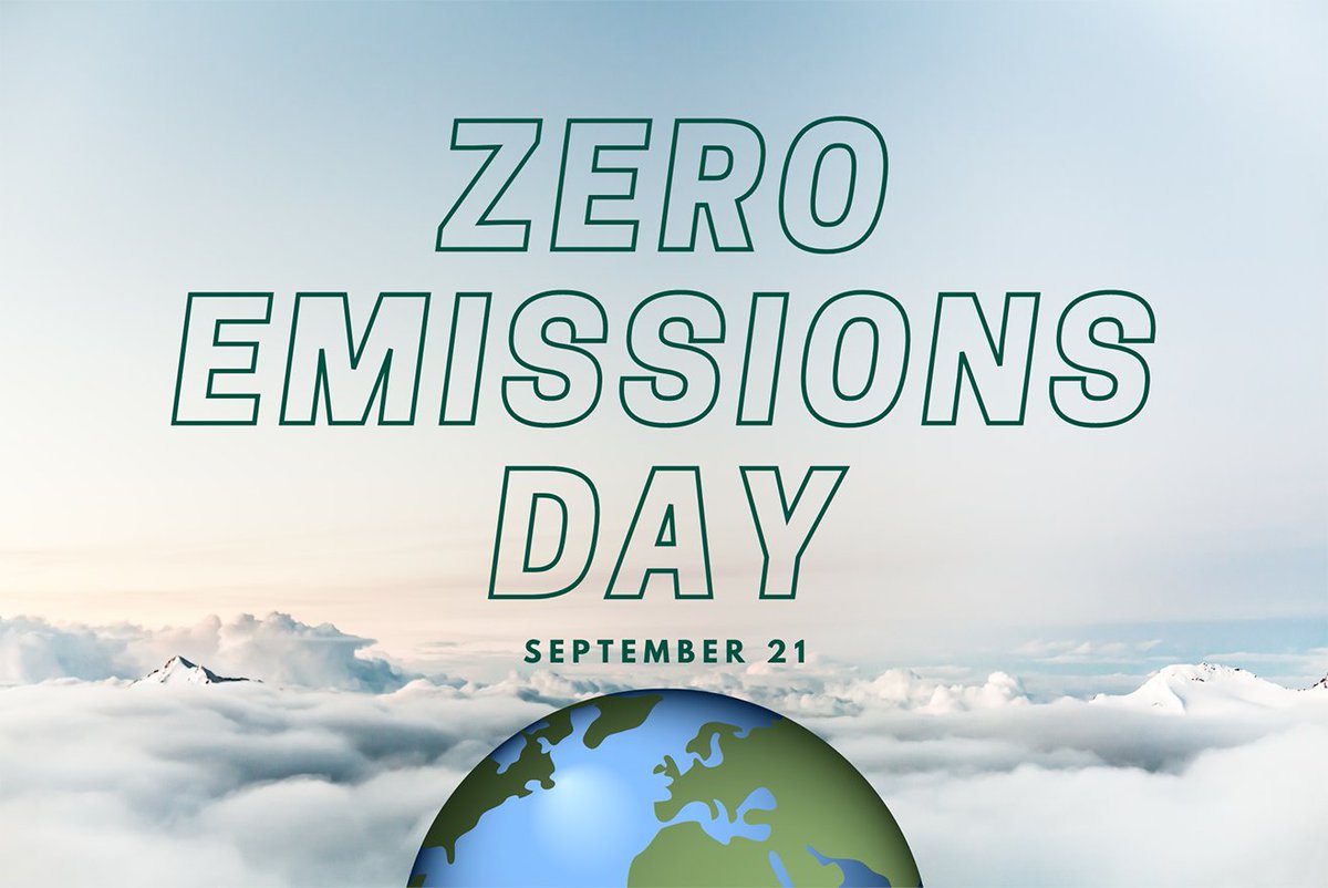 energy1es's tweet image. Today is Zero Emissions Day. This day calls on us to build a sustainable future by reducing greenhouse gas emissions and reminds us of our responsibility to the environment. 

Let's commit to reducing our emissions.

#ZeDay #letscommit
