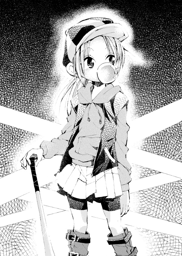 密度高めのモノクロ絵(過去絵) 