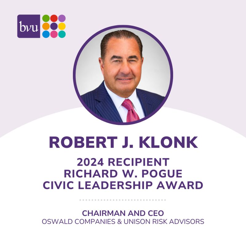 OswaldCompanies's tweet image. Congratulations to Robert Klonk, Chairman and CEO of Oswald Companies and @URAcompanies, for being recognized as @BVUVolunteers&apos;s 2024 Richard W. Pogue Civic Leadership Award recipient. 👏#PogueAward #CommitmentToCommunity