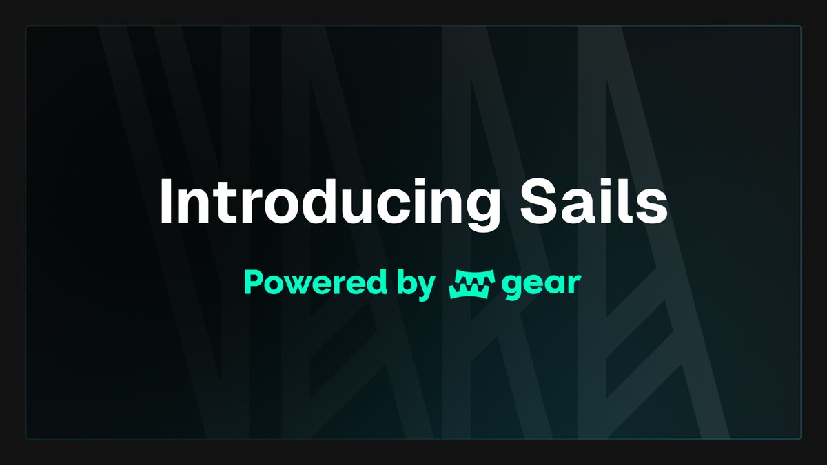 Introducing Sails:

A Game-Changer for Vara dApp Development 🧵