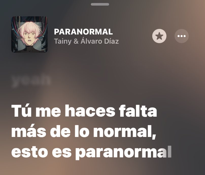 paranormal no es una canción, es un foking sentimiento
