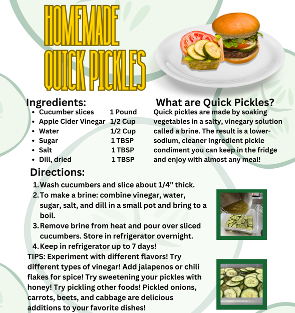 MealsbyNEISD's tweet photo. 🚨FUN FOOD FRIDAY🚨
Join us in the cafeteria today for a sample of our new Homemade Texas Pickles! Then keep an eye out for pickles anytime burgers or sandwiches are served! Check out our quick pickle recipe below!
#theNEISDway #funfoodfriday #homemadepickles #quickpickles https://t.co/AdNZJlb5rY