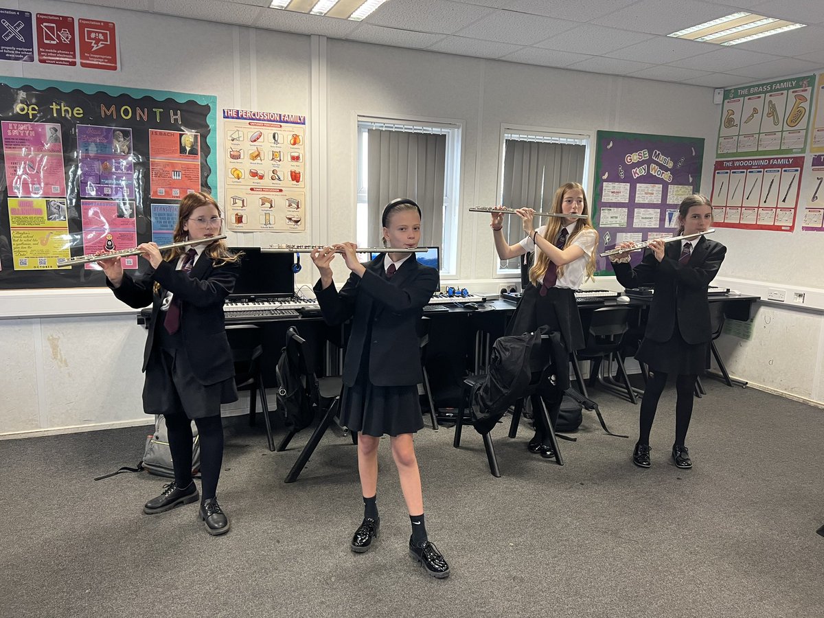Flute group is on Friday break times with Ms Rudd! 🎶