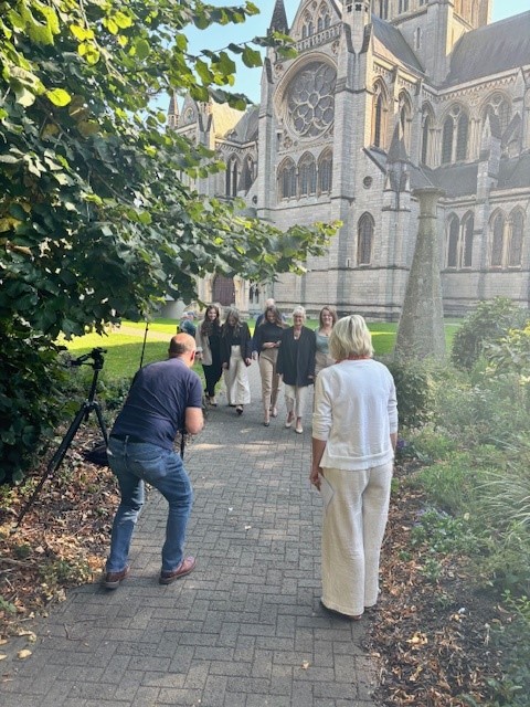Penderlaw's tweet photo. We made the most of the beautiful autumn sunshine this week, as well as our lovely location next to @TruroCathedral , with an outdoor photoshoot of the Penderlaw team for our shiny new website, coming soon! Thank you Simon Burt @ExposurePhotoUK  and @EmilyBrownDes . #officelife https://t.co/Vify8ndaXy
