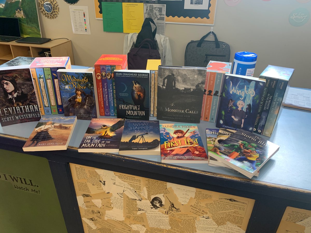 14karatGEM's tweet photo. Brought the books to the library today (-1 Amazon hasn’t delivered yet). I’m overwhelmed by your generosity. This small, rural MO school &amp; librarian thanks you!
(PS, if anyone still wants to donate, I still have 6 books on my registry, but regardless this is a dream come true!) https://t.co/DAQDKGagNo