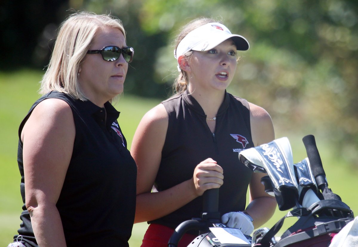robreischel's tweet photo. Becky Halverson took over the @MHSGolfCoachBec team in 2013. The Cardinals have had 100 Big 8 dual meets in that time. They are 99-0-1 in those meets. That's John Wooden-level dominance. @GCAOWI https://t.co/IomX2iUC8g