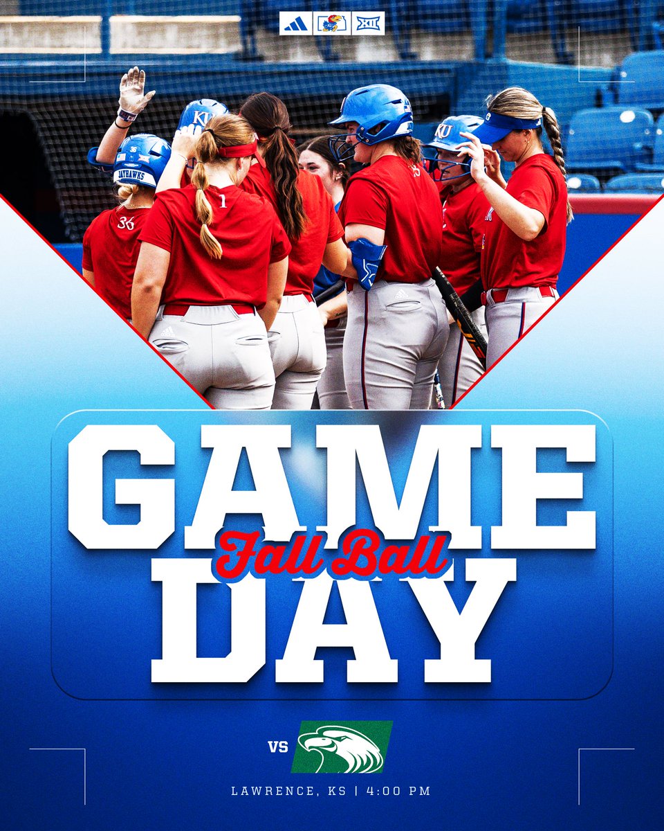 It’s fall ball time ⏰

🆚 Central Methodist
⏰ 4 p.m. CT  
📍 Arrocha Ballpark 
🎟 → Free Admission 

#RockChalk