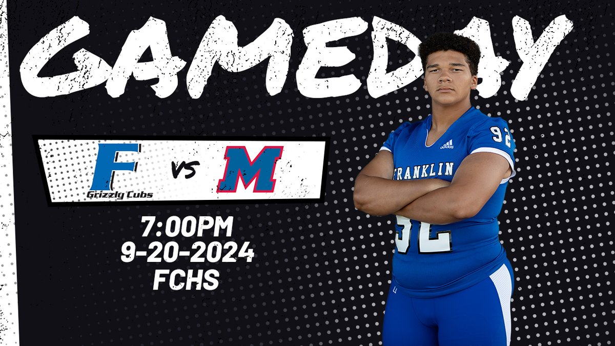 Franklin Athletics (@gogrizzlycubs) on Twitter photo It's Homecoming Friday for your Grizzly Cubs! Make your way to FCHS tonight as <a href="/GrizzlyCubsFB/">Grizzly Cubs FB</a> host Mid State opponent Martinsville in another edition of Friday Night Lights! See you there! It's Homecoming Friday for your Grizzly Cubs! Make your way to FCHS tonight as <a href="/GrizzlyCubsFB/">Grizzly Cubs FB</a> host Mid State opponent Martinsville in another edition of Friday Night Lights! See you there!