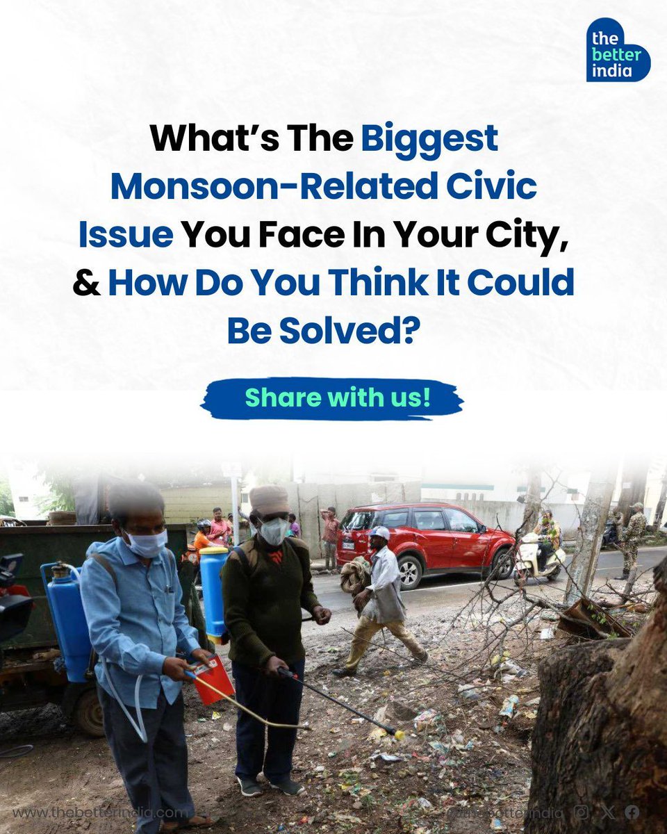 thebetterindia's tweet image. The monsoon has been here for a while and it has brought both relief and challenges to our cities. 

#Monsoon #CivicIssues #MonsoonSolutions #UrbanPlanning #Infrastructure

[monsoon, civic issues, infrastructure, waste management, Monsoon Management]