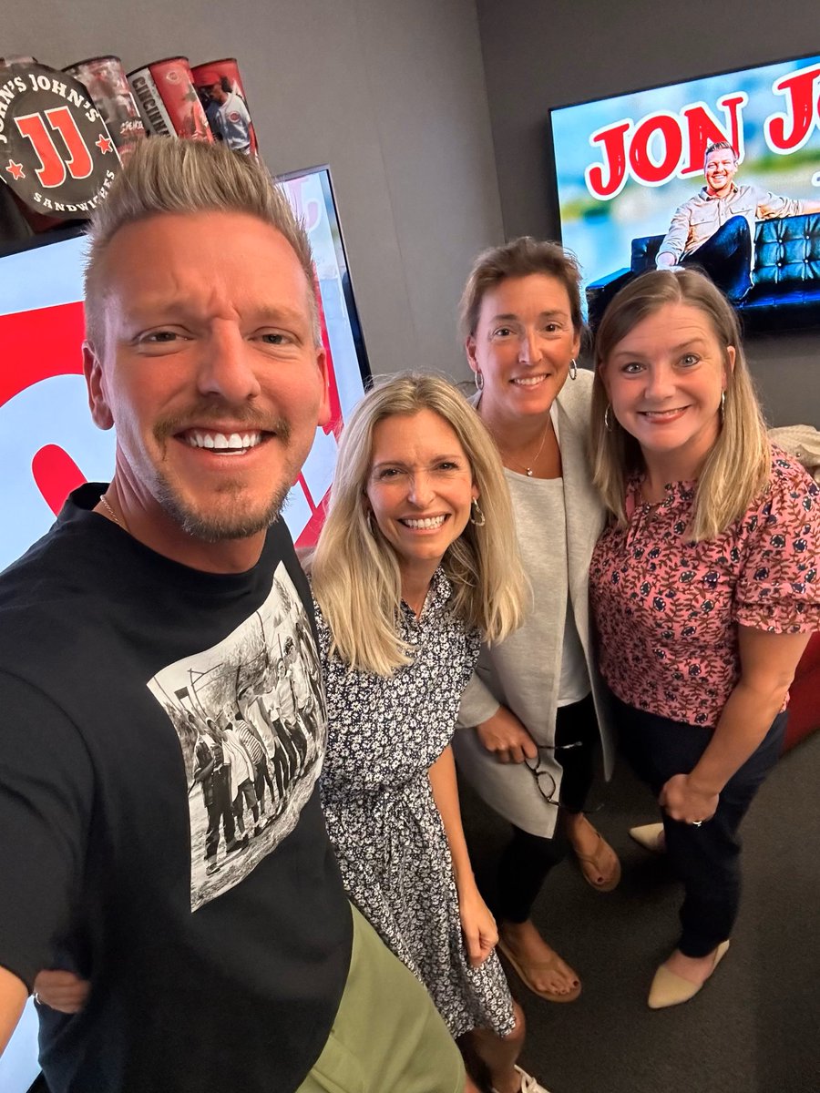 NLFBank's tweet image. On the air with @jonjononair, @KISS107! Such an amazing &amp;amp; fun conversation we had about the upcoming Fill the Truck event at the St. X vs. Moeller game tonight!These two teams are rallying together to support families in need. See what to bring tonight! ow.ly/okQE50TqoCf