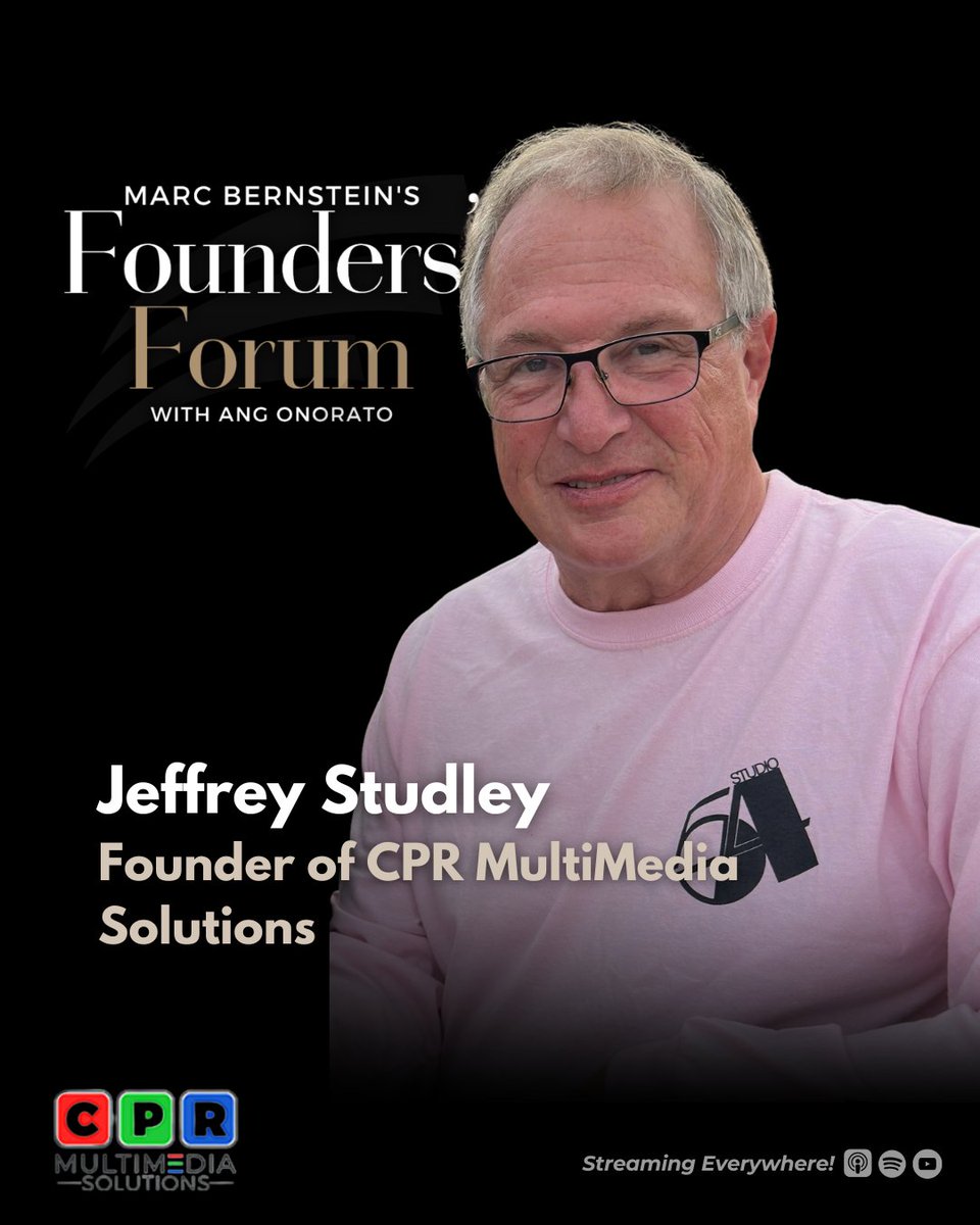 cprmms's tweet photo. Founders' Forum Podcast: From Coca-Cola to Twitter: Jeffrey Studley on the Dynamics of Change

Jeffrey Studley, shares invaluable insights from his 30-year journey in the business world.

https://t.co/D3p358d2IX https://t.co/Jhj4Be7Ong