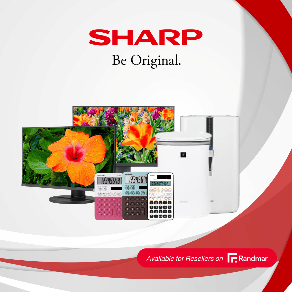 Upgrade your inventory with Sharp Electronics! 🖥️💨🧮 From air purifiers to monitors &amp; calculators, stock up on products your customers will love.

#SharpElectronics #Randmar #ResellerDeals #BusinessEssentials #Upgrade