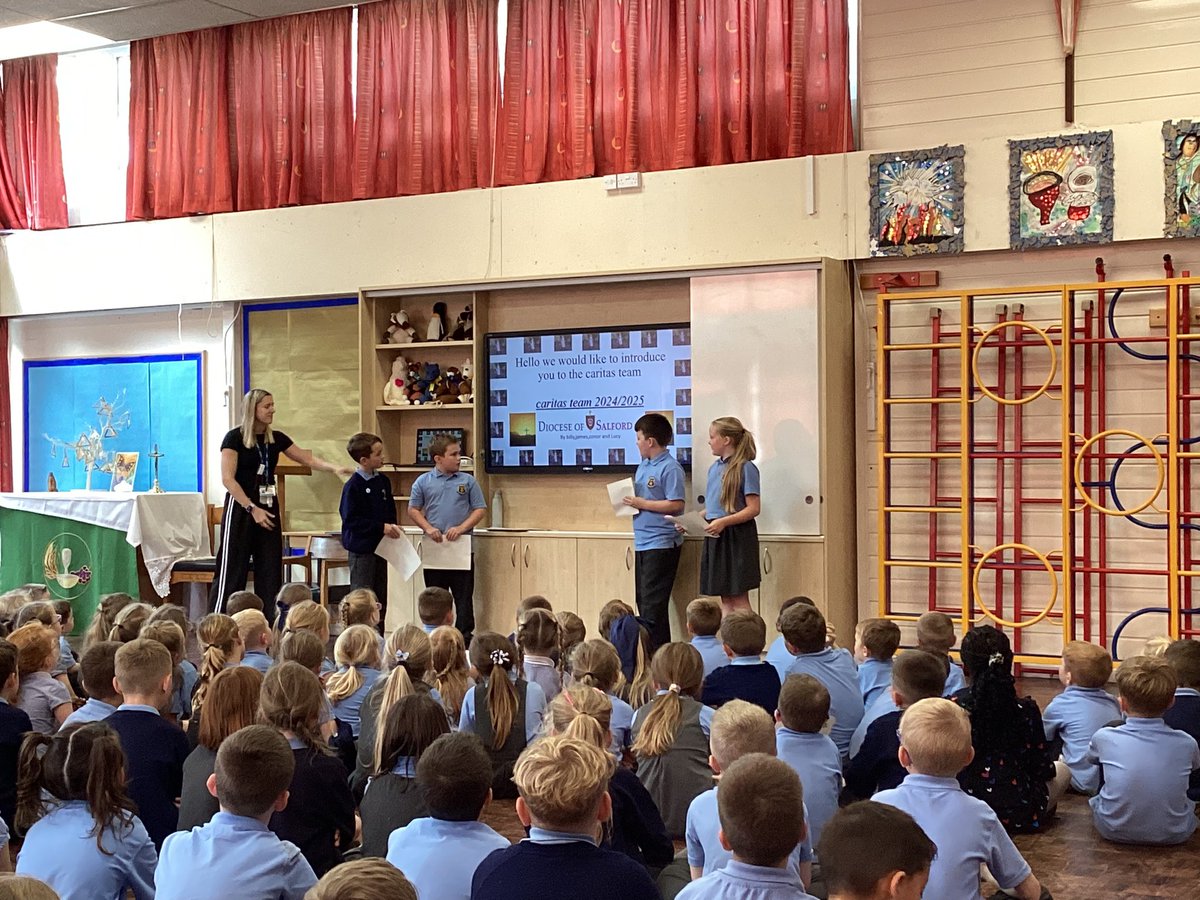 What a wonderful first presentation from our new Caritas team, well done year 5, we are very proud! 
#Caritas #Ourladys #OurladysRE