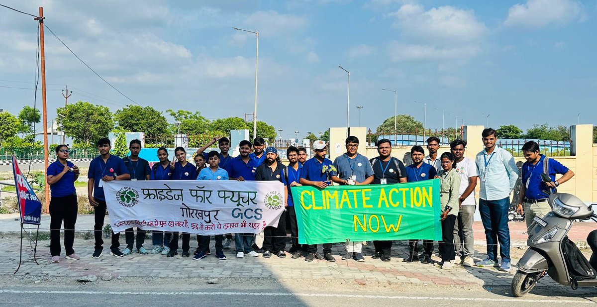 Fridays For Future India (@fffindia) on Twitter photo Global Climate Strike 🪧 #2024 #Gorakhpur #India #FridaysForFutute #GCS2024 #GlobalClimateStrike
Via <a href="/fffGorakhpur/">Fridays For Future Gorakhpur</a> <a href="/fffUttarPradesh/">Fridays For Future, Uttar Pradesh 🇮🇳</a> Global Climate Strike 🪧 #2024 #Gorakhpur #India #FridaysForFutute #GCS2024 #GlobalClimateStrike
Via <a href="/fffGorakhpur/">Fridays For Future Gorakhpur</a> <a href="/fffUttarPradesh/">Fridays For Future, Uttar Pradesh 🇮🇳</a>